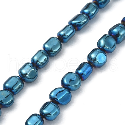 Electroplated Synthetic Non-magnetic Hematite Beads Strands G-C024-01D-1
