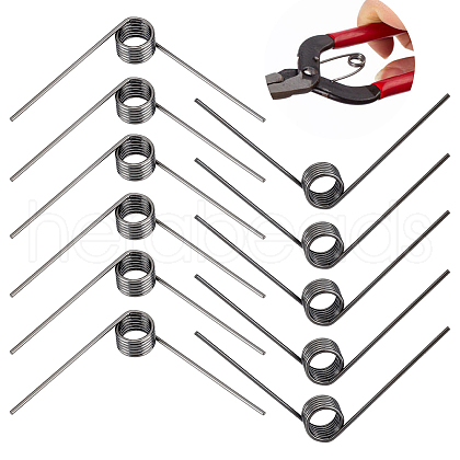 BENECREAT 30Pcs Steel Torsion Spring FIND-BC0005-52-1