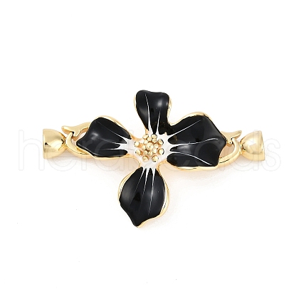 Brass Enamel Fold Over Clasps KK-U043-10G-02-1