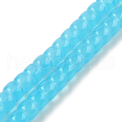 Baking Plating Glass Beads Strands X1-GLAA-H036-01G-1