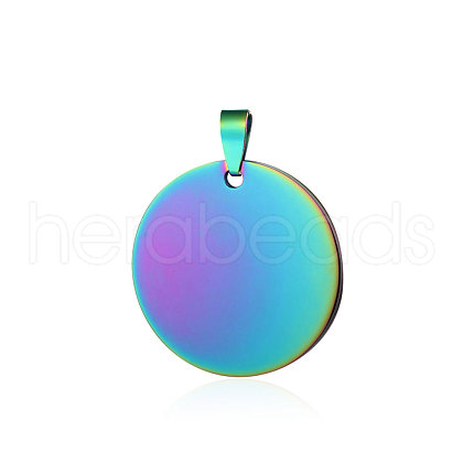 Ion Plating(IP) 304 Stainless Steel Pendants STAS-I311-05B-RC-1