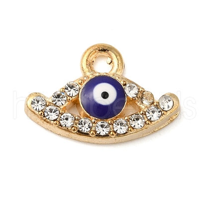 Alloy Enamel Rhinestone Glass Pendants ENAM-U003-02G-05-1