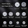 SUNNYCLUE 120Pcs 5 Styles Round Mechanized Blown Glass Globe Ball Bottles BLOW-SC0001-01-2