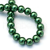 Baking Painted Pearlized Glass Pearl Round Bead Strands X-HY-Q003-10mm-71-4
