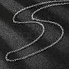 Non-Tarnish 304 Stainless Steel Cable Chain for Necklace STAS-E052-61P-50cm-2