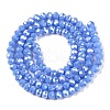 Electroplate Glass Beads Strands EGLA-A044-P4mm-B17-3