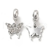 Rack Plating Alloy Crystal Rhinestone European Dangle Charms PALLOY-P289-01P-1