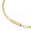 Vacuum Plating 304 Stainless Steel Column Link Chains Necklace for Women STAS-E001-11G-2