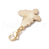 Butterfly Alloy Enamel Pendant Decorations HJEW-JM02705-02-5