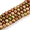 Baking Painted Glass Beads Strands DGLA-N003-6mm-B11-1