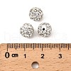 Grade A Round Crystal Pave Disco Ball Beads X-RB-H258-8MM-001-2