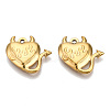 Ion Plating(IP) 201 Stainless Steel Pendants STAS-N098-138LG-3