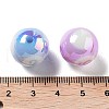 UV Plating Iridescent Acrylic Beads MACR-D032-01-3