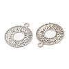 Long-Lasting Plated Brass Filigree Charms KK-K336-15P-2