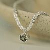 925 Sterling Silver Micro Pave Cubic Zirconia Pendant Necklaces for Women FS-WGB436F-01-1
