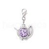 Kettle Alloy & Handmade Polymer Clay Pendant Decorations HJEW-JM03332-4