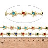 Brass Glass Link Chains CHC-R001-06G-01-2