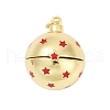 Brass Micro Pave Cubic Zirconia Locket Pendants KK-H203-13G-03-1