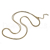 1.5MM 304 Stainless Steel Round Snake Chain Double Layer Necklaces for Women Men NJEW-Q028-02G-2
