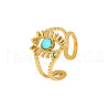 Eye Synthetic Turquoise Ring XZ0472-2-2