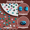   70Pcs 10 Styles Oval Synthetic Turquoise & Synthetic Malachite Cabochons G-PH0002-68-4