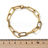 304 Stainless Steel Paperclip Chain Bracelets X-BJEW-F412-02G-6