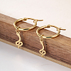 Fashionable Retro Casual Snake Stainless Steel Hoop Earrings AH0980-2