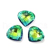 Electroplated Glass Pendants EGLA-M029-02-04-1