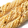 Natural Yellow Jade Beads Strands X-G-F591-17-8MM-2