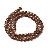 Synthetic Goldstone Beads Strands G-P575-C09-6mm-3