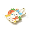 Cartoon Alloy Enamel Pendants ENAM-Z015-04G-05-2
