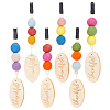 Wood & Wool Felt Car Air Vent Clips HJEW-DR00037-1