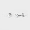 Elegant Stainless Steel Imitation Pearl Stud Earrings NB5919-8-1