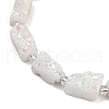 Electroplated Natural Druzy Agate Beads Strands G-R012-A02-02-3