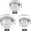 Olycraft 3 Pcs 3 Style 201 Stainless Steel Woven Wire Mesh Sieve DIY-OC0008-17-2