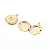 Ion Plating(IP) 304 Stainless Steel Pendant Enamel Settings X-STAS-N097-140-3