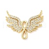 Brass Micro Pave Cubic Zirconia Pendants KK-D357-30G-1