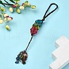 Natural 7 Chakra Stones Chips Tassel Curtain Tiebacks MAKN-YWC0001-04-5