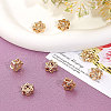 Beebeecraft 8Pcs Brass Micro Pave Clear Cubic Zirconia Charms ZIRC-BBC0001-29-4