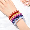 600Pcs 24 Colors Baking Painted Imitation Jade Glass Bead Strands DGLA-YW0001-29-5