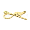304 Stainless Steel Pendants STAS-Q255-08G-2