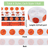   4 Rolls 4 Colors Sport Ball Print Grosgrain Ribbon OCOR-PH0004-07B-2