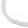 Natural Gemstone Cube Beaded Stretch Bracelet for Women BJEW-JB08975-6