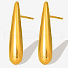 Stylish 304 Stainless Steel Teardrop Stud Earrings WI0157-2-2