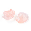 Baking Painted Transparent Glass Petal Beads DGLA-N004-16-3