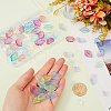 SUNNYCLUE 100Pcs 10 Style Two Tone Transparent Spray Painted Glass Pendants GLAA-SC0002-15-3