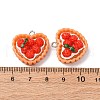 Opaque Resin Pendants CRES-U007-04B-P-3