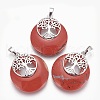 Natural Red Jasper Pendants G-F573-C16-1