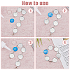 DIY Blank Dome Alloy Link Chain Bracelet Making Kit BJEW-DC00001-5