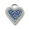 Brass Micro Pave Cubic Zirconia Pendants KK-I276-29P-03-1